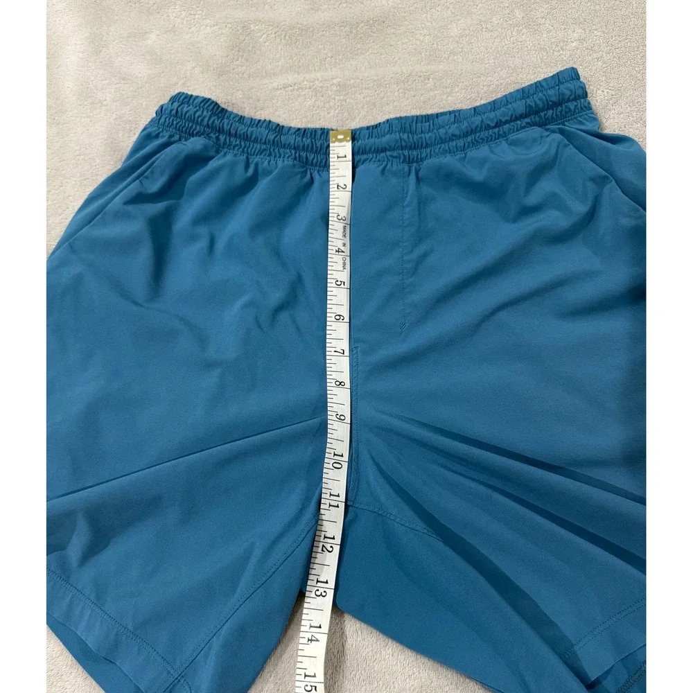 Lululemon Pace Breaker 7 Inch Lined Shorts Mens Teal Blue Athletic Gym Run